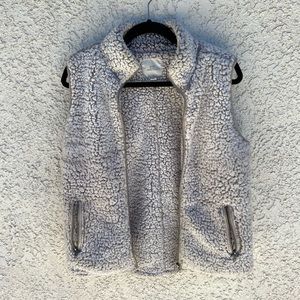 Thread + Supply White Fluffy Vest